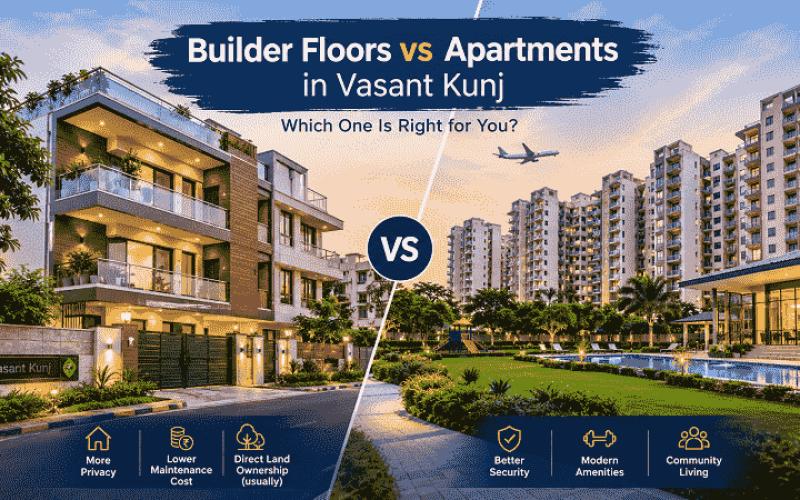 Builder Floors vs Apartments in Vasant Kunj: Which Is Right for You?